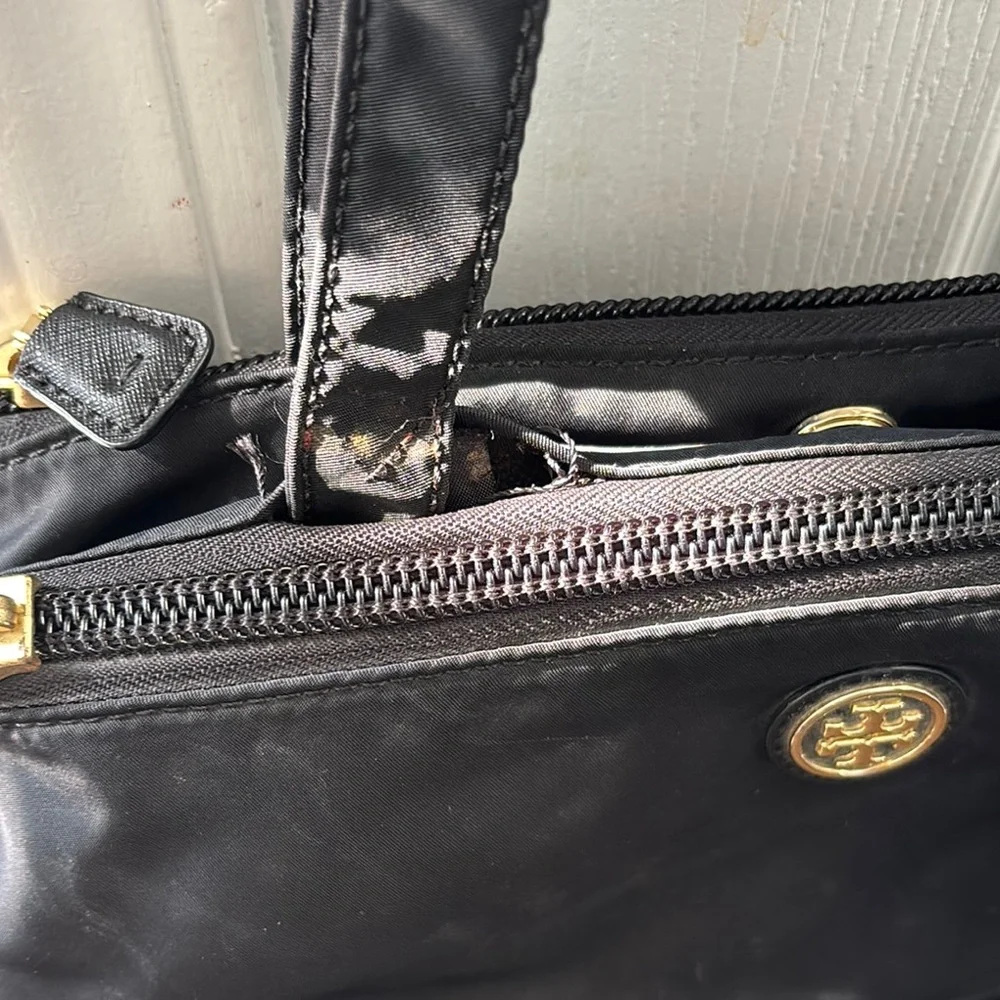 Tory Burch Black Diaper Tote Bag